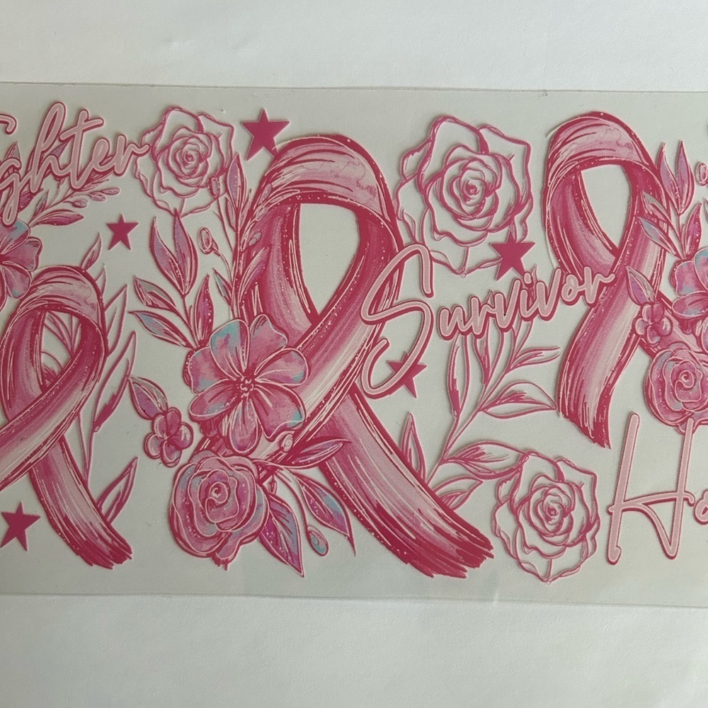 Breast Cancer Awareness Cup Decal 149